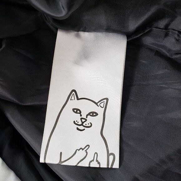 RIPNDIP Nasa Space Commit Half Zip Hooded Pullover Mens Size S Cat Wizard Nerm - Picture 10 of 12